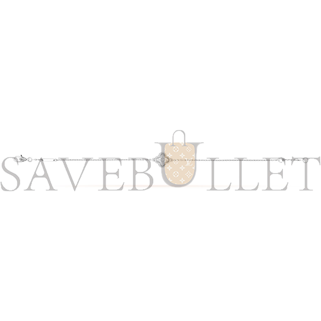 v*n cl*f arpels sweet alhambra bracelet, 1 motif - white gold, Di*m*nd  vcaro85600